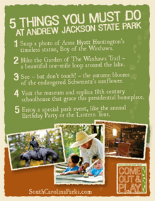 Top 5 Things to do at Andrew Jackson State Park