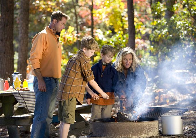 Family Camping at Devils Fork