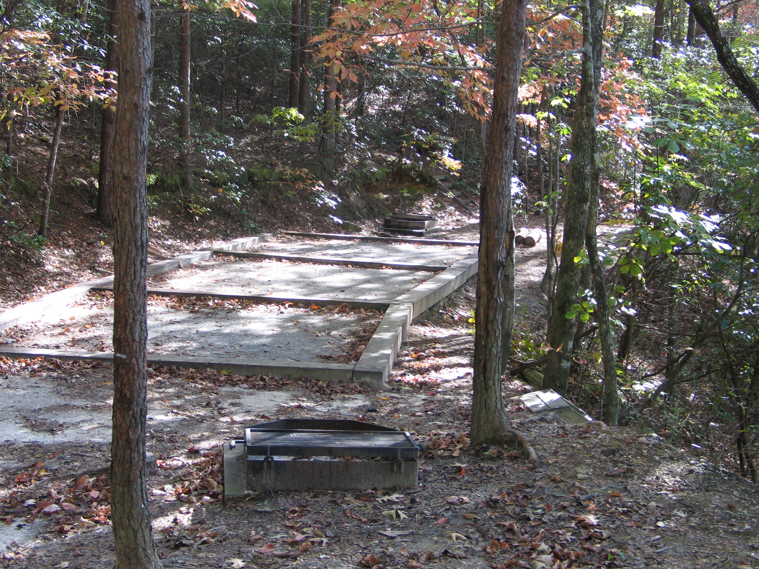 Devils Fork Boat-in Site Tent Pad