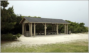 Picnic Shelter at Huntington Beach