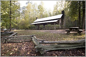 The Log Cabin at Landsford Canal